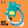 赞宠蓝色小鳄鱼摇摇绳猫玩具猫咪磨牙棒逗猫棒自嗨解闷耐咬小猫幼猫 实拍图
