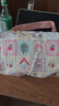 ins高颜值卡通小熊便携化妆洗漱包旅行收纳包大容量立体手提包女 格子KT猫 实拍图