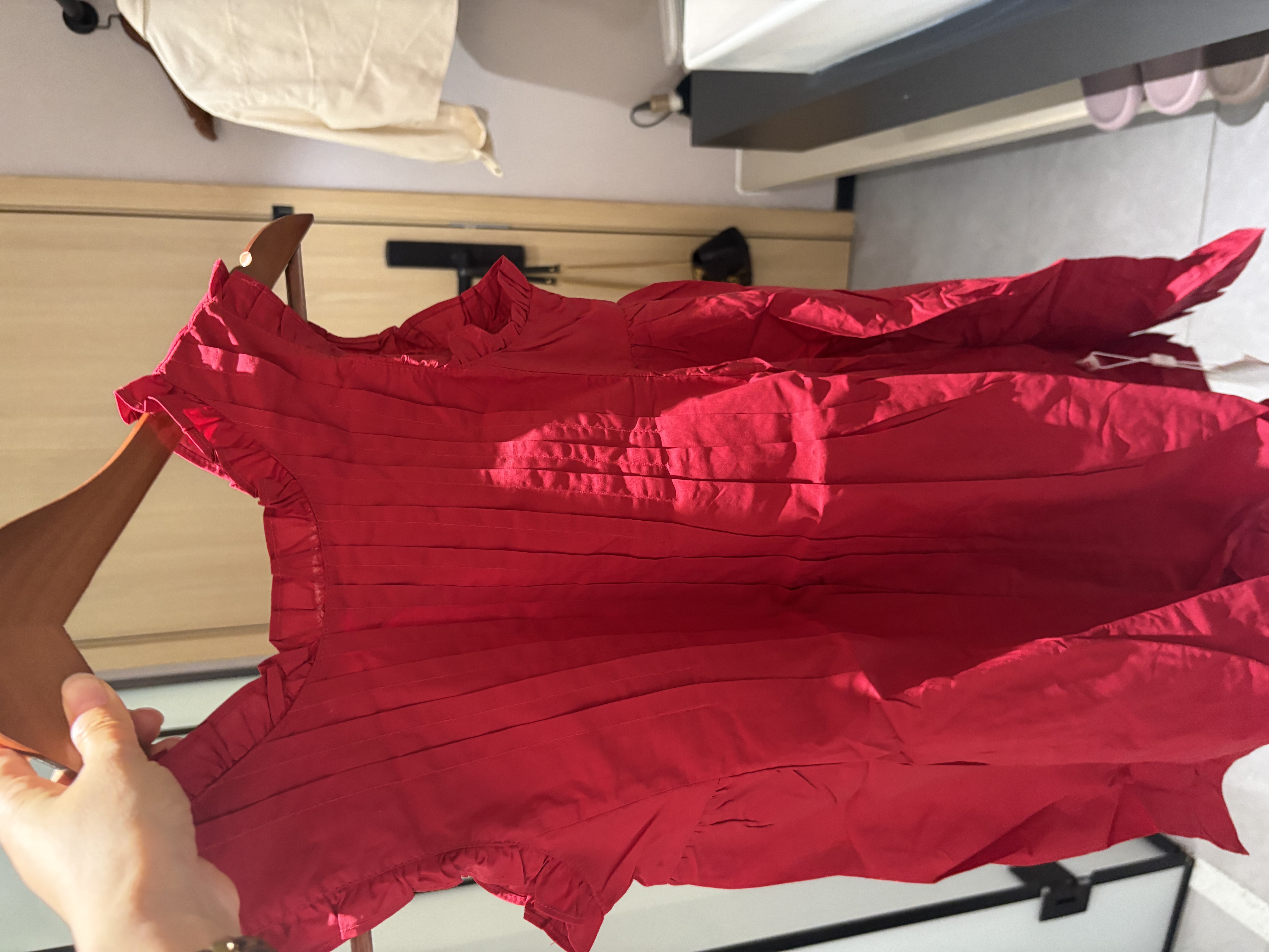 梦特娇童装女童纯棉洋气红色连衣裙夏季海边旅游度假裙儿童沙滩背心裙子 实拍图