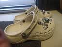 卡骆驰（CROCS）贝雅云彩女士洞洞鞋户外休闲鞋|208186 珍珠白-101(含智必星) 38 (240mm) 实拍图