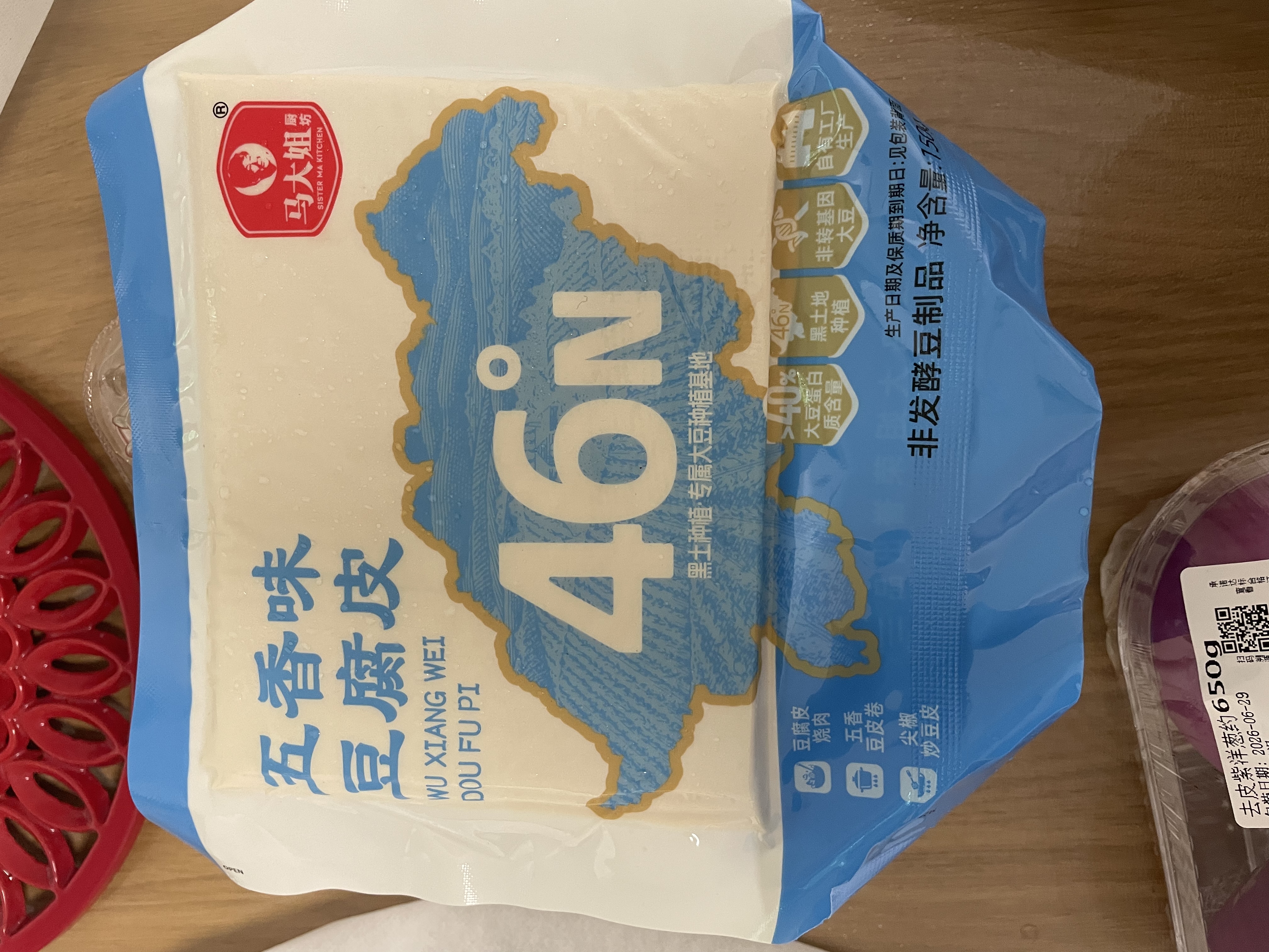 马大姐精工五香味豆皮150g 实拍图