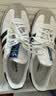 阿迪达斯（adidas）三叶草SAMBA OG J男女经典运动鞋桑巴德训鞋T头鞋 JQ4112白/灰 实拍图