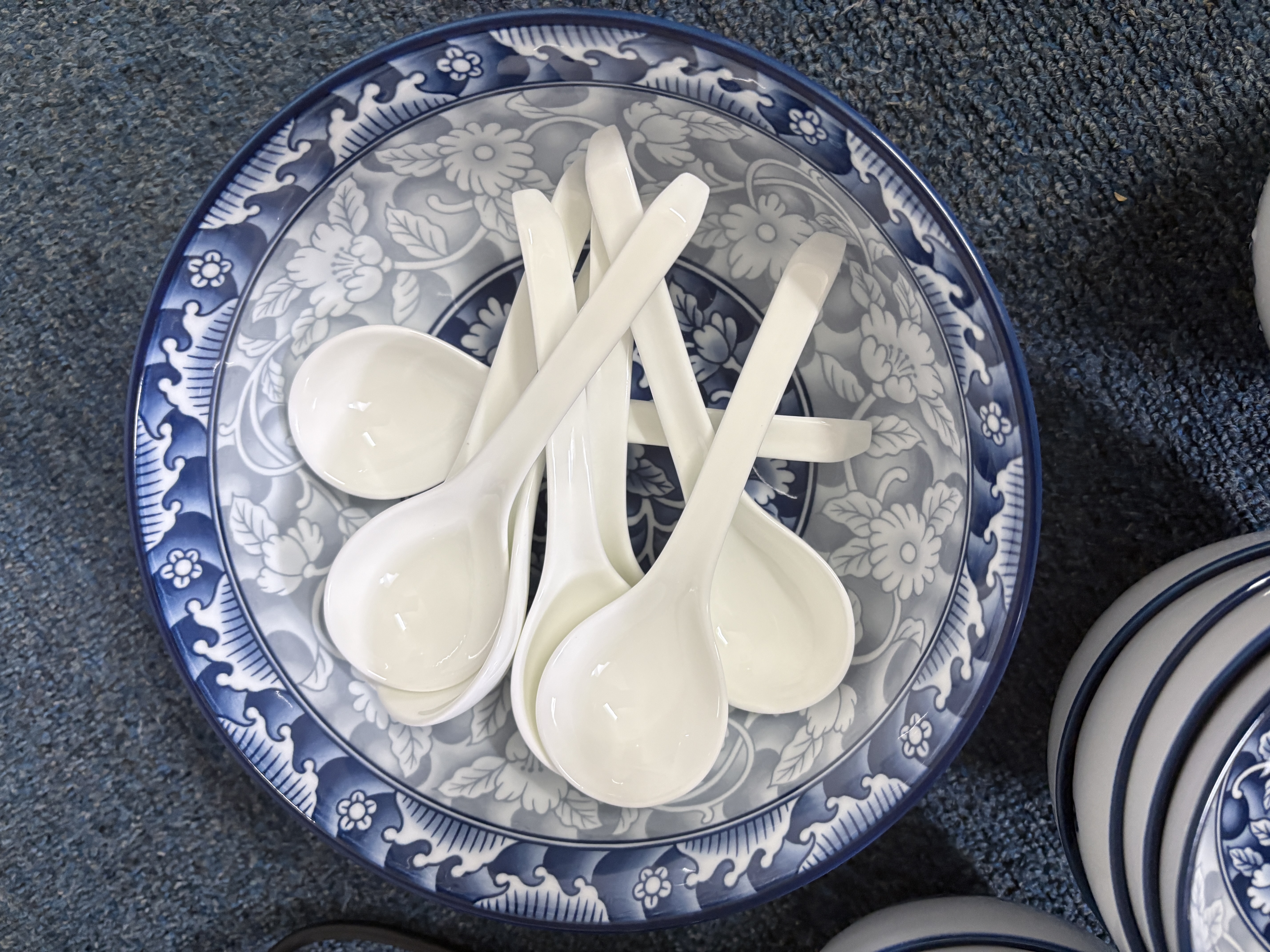 斯凯绨（Sky Top）中号饭勺陶瓷汤勺调羹骨瓷餐勺纯白家用酒店餐具勺子4件装 实拍图