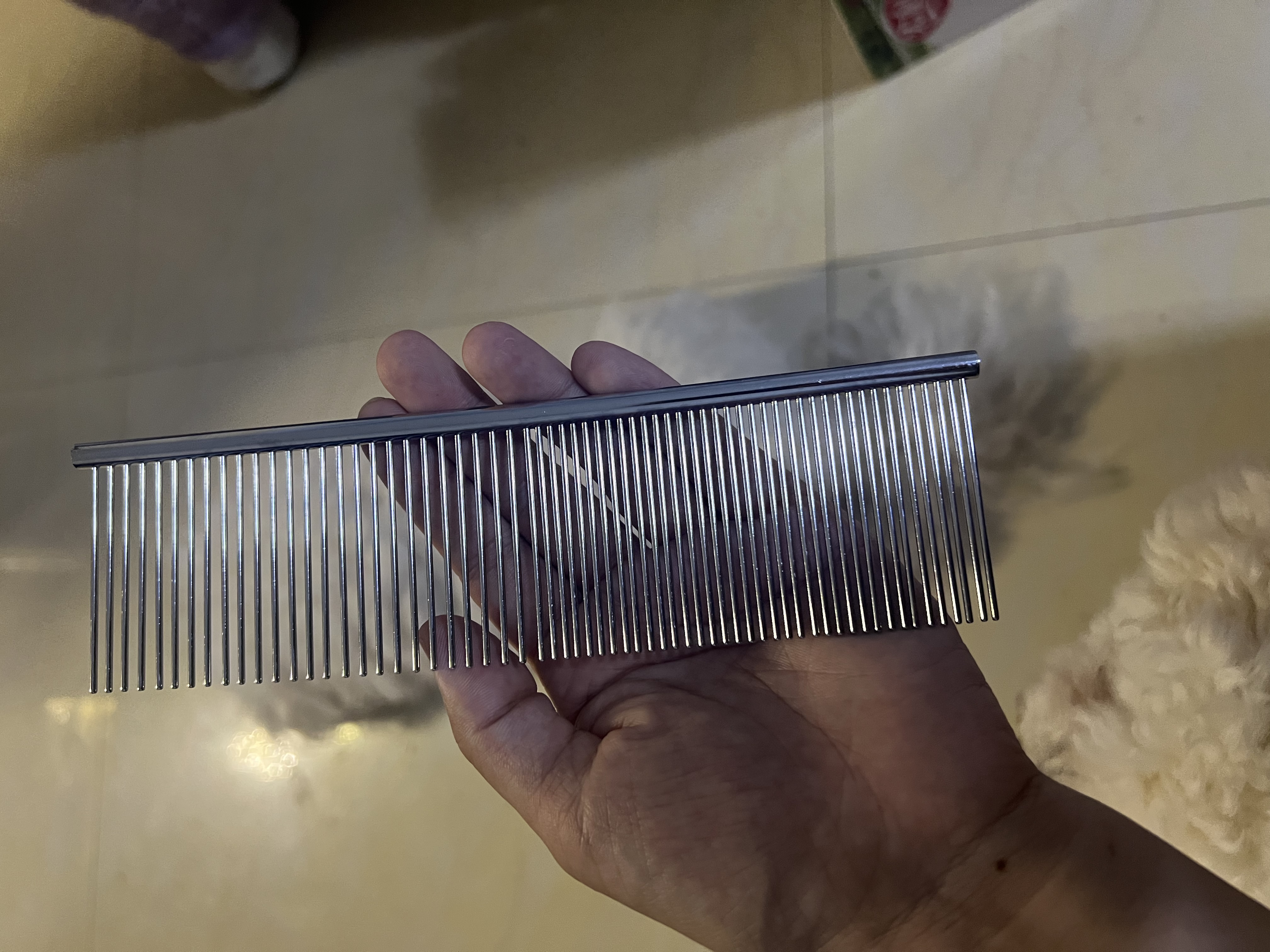 HELLOJOY宠物猫咪狗狗排梳猫梳子宠物去浮毛开结钢梳布偶长毛猫专用猫毛梳 实拍图