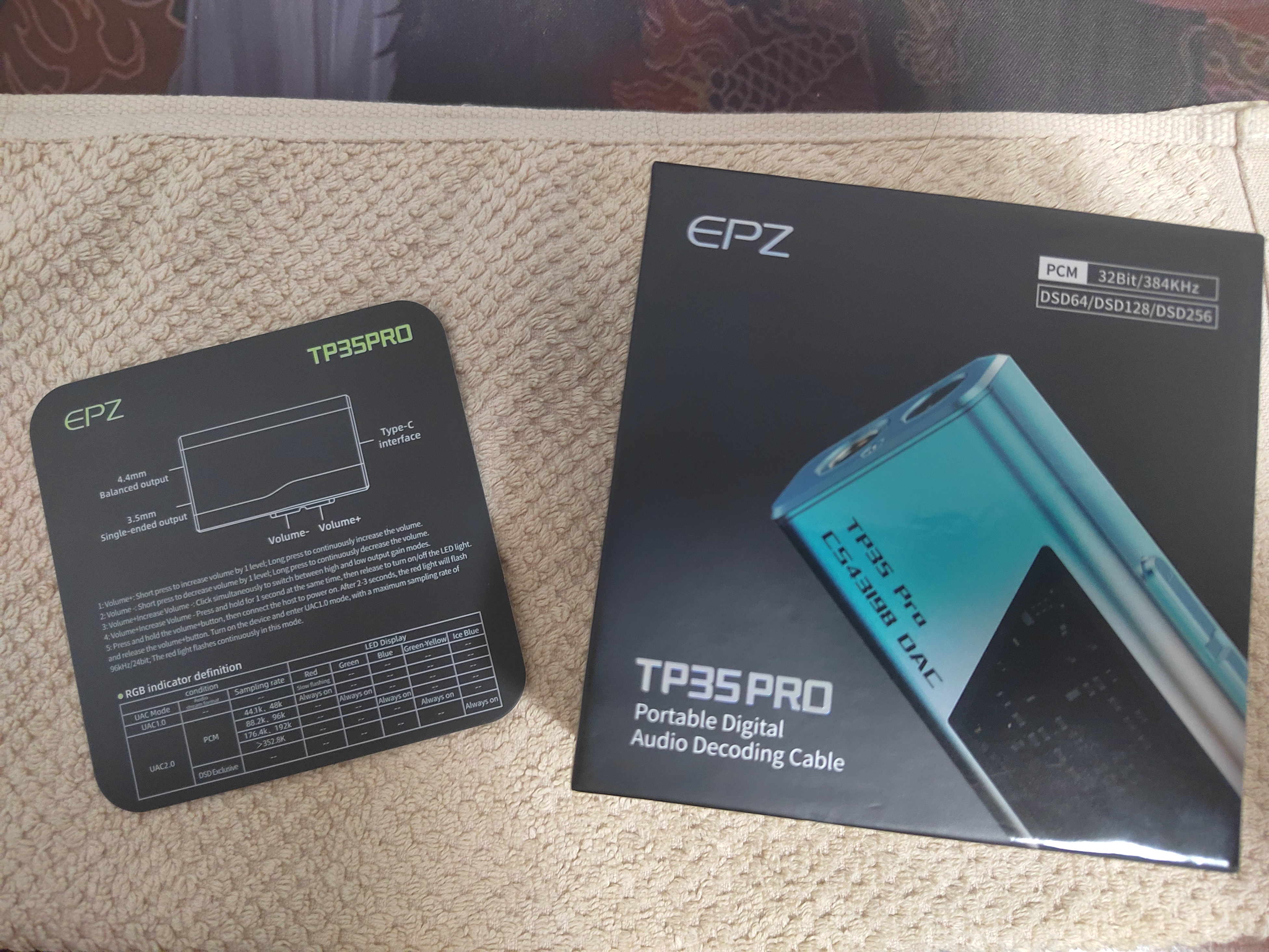 EPZ TP35pro小尾巴音频解码器无损hifiI解码耳放发烧均衡器专业游戏声卡3.5/4.4高性能【送磁吸皮套】 【专业级游戏声卡】type-c版日落海 实拍图