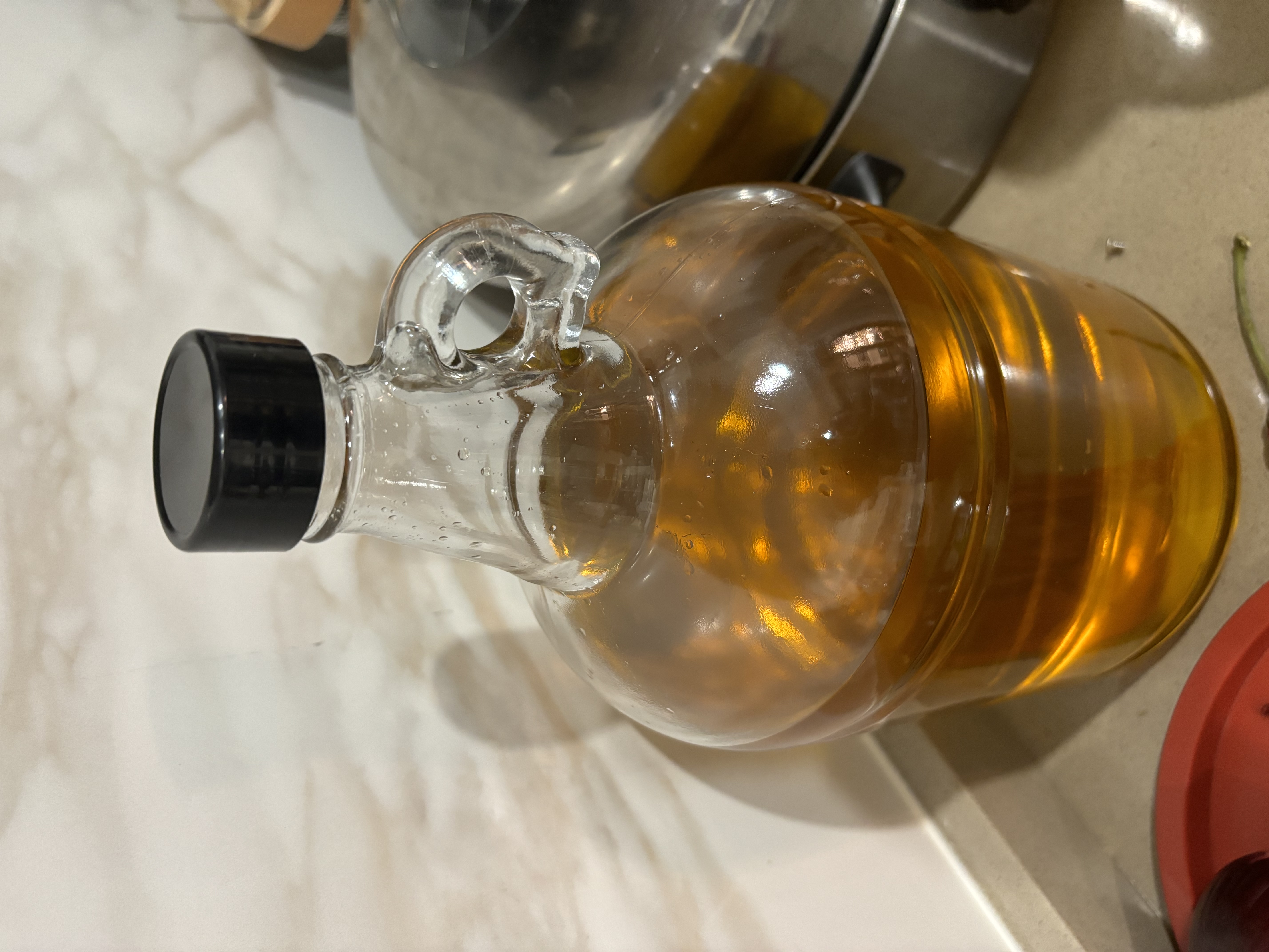 维艾（Newair）食品级油壶密封玻璃瓶家用厨房芝麻油罐大容量厨具调料香油专用壶 6斤装*2【送封口膜】 实拍图