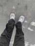 阿迪达斯（adidas）运动裤男透气休闲卫裤健身跑步运动裤 黑白收腿裤 黑白 L 实拍图