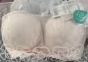 全棉时代纯棉哺乳文胸孕妇内衣孕产无缝软支撑肩开扣文胸L/C80 雾灰 实拍图