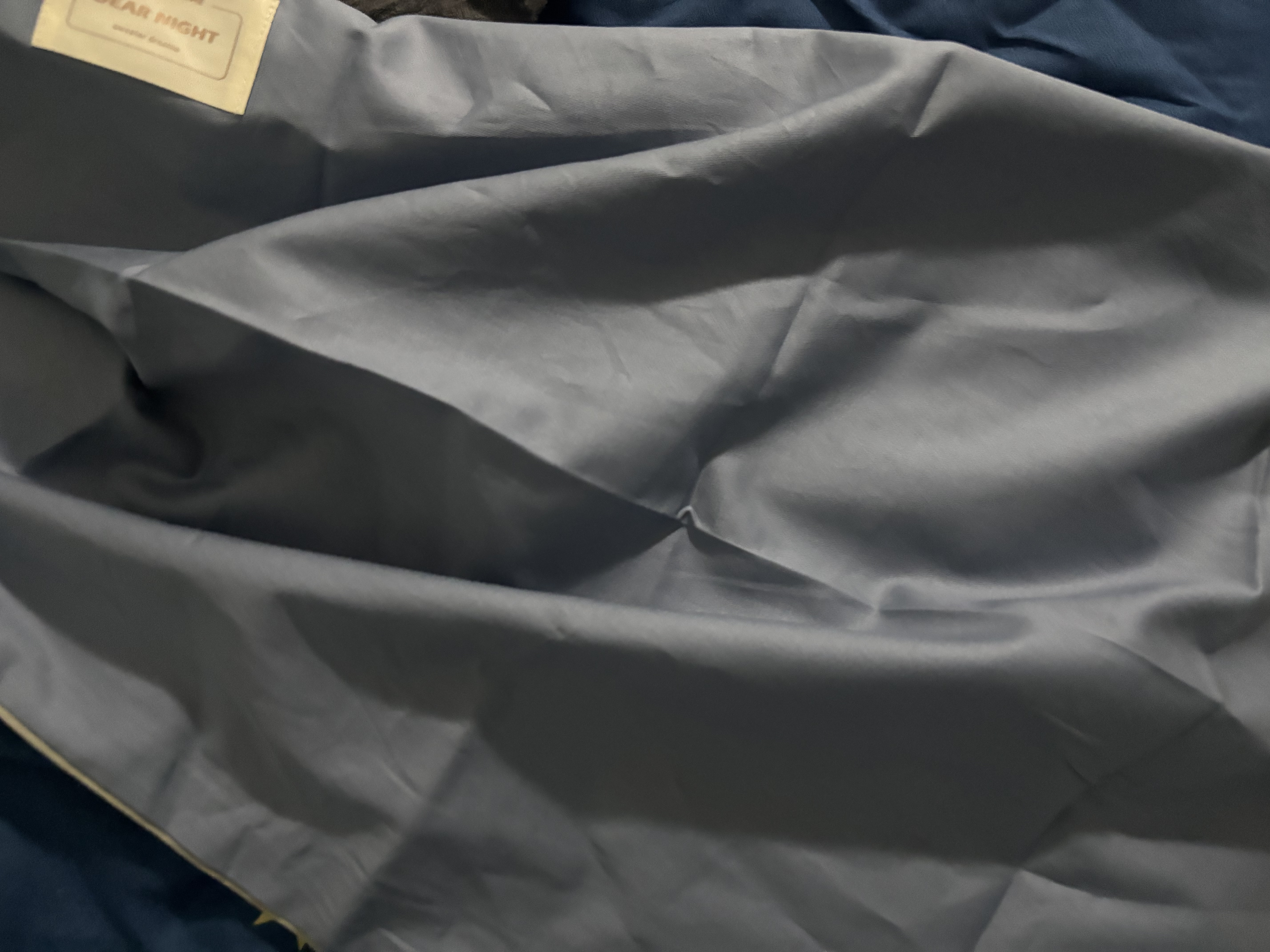 海澜之家（HLA）枕头套全棉磨毛纯棉枕套48x74cm水洗棉枕套春秋四季通用透气枕套 【全棉超柔枕套】宝石蓝+浅灰 一只装 实拍图