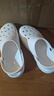 卡骆驰（CROCS）白鹿同款经典云朵洞洞鞋时尚百搭女鞋花园鞋|206750 白色-100(含智必星) 39 (250mm) 实拍图