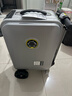 爱尔威（Airwheel）电动行李箱可骑行智能拉杆箱可坐可代步20英寸登机箱 青春版—银 实拍图