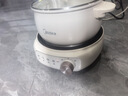 美的（Midea）电煮锅 电火锅 电热锅 电炒锅 分体式可拆洗 2.6L小电锅 学生宿舍多功能锅泡面锅 XZC2088S 配蒸笼 实拍图