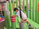 361°儿童短裤夏季男女童3-12岁透气运动裤梭织五分裤 灰 140 实拍图