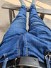 真维斯（Jeanswest）牛仔裤男2026夏季青年男士宽松直筒长裤弹力休闲长裤蓝色薄款29 实拍图