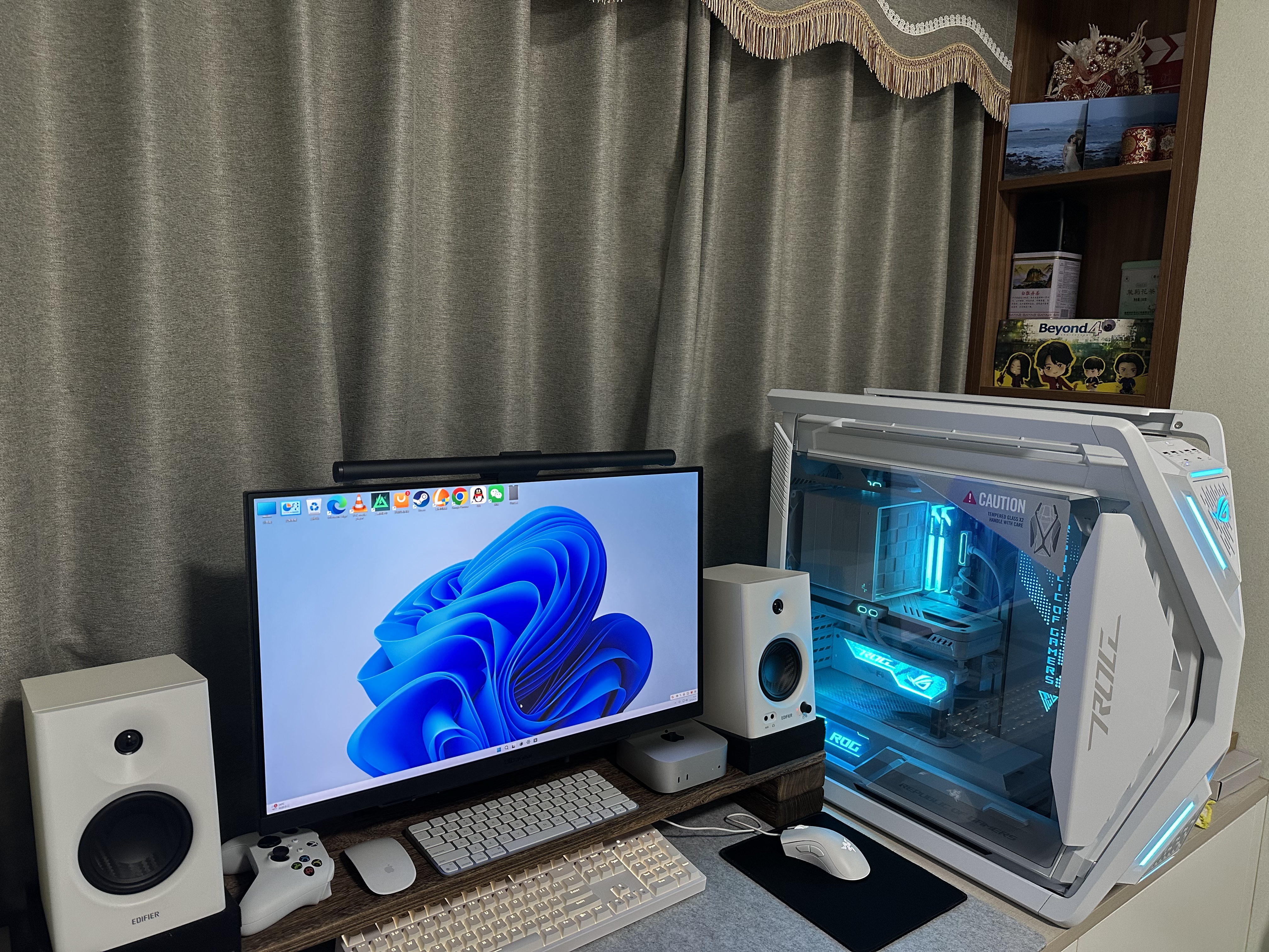 华硕ROG 白色创世神机箱 双C口优化版 适配ROG MAXIMUS 800系列主板/支持EATX主板 GR701 实拍图
