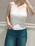 爱宝适哺乳背心吊带孕产妇免穿文胸产后喂奶衣哺乳内衣上衣M506 白色XXL 实拍图