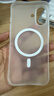 Snowkids适用iPhone 17磁吸手机壳 超薄磨砂半透明防滑防摔防指纹 全包软壳时尚简约男女款保护壳套 透白 实拍图