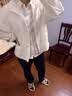 优衣库便携式防紫外线连帽外套女装/防晒衣服485671 487400 485671/00白色 M 实拍图