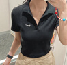 耐克(NIKE)春夏女短袖T恤 POLO衫 运动休闲 简约时尚 DV7885-010黑S 实拍图