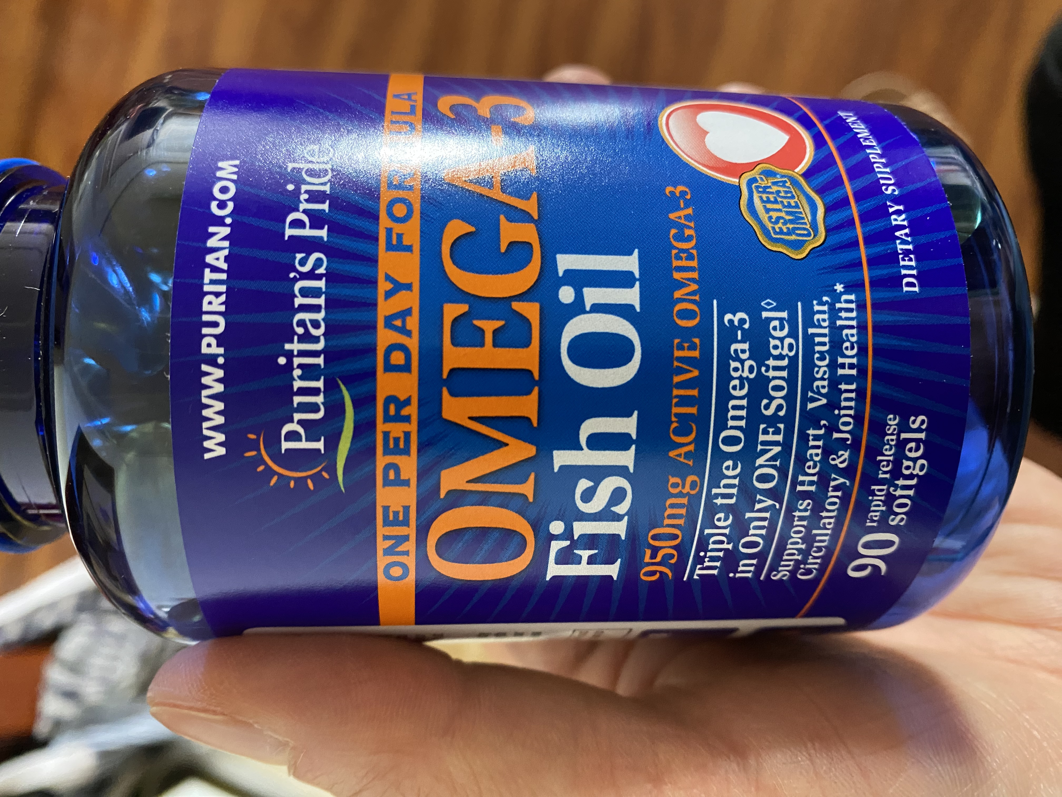 普丽普莱深海鱼油胶囊omega-3降三高护心脑血管送长辈1400mg90粒美国进口 实拍图