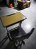 晶霄儿童学习桌椅套装作业课桌子小孩书桌写字桌学校小学生家用可升降 【舒适款】双柱课桌+椅深灰色 实拍图