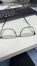 依视路（ESSILOR） 钻晶系列高清耐磨防蓝光近视超薄镜片专业配度数眼镜架男女镜框 钛+金属-全框-4021BK-黑色 镜框+依视路膜岩高清1.60现片 实拍图