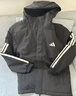 阿迪达斯（adidas）男 运动型格系列 3S HOODED INS J 短棉服 JY8303 黑色  XL  实拍图