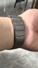 竞技者适于华为手表watch4/Pro表带watch3pro/GT5/GT4/GT3/GT6磁吸钛金属不锈钢手表带男款高级46/48 钛灰黑-编织链式22mm接口 实拍图