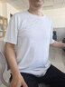 真维斯（Jeanswest）冰丝短袖T恤男夏季纯色体恤衫宽松大码运动健身半袖男士速干上衣 实拍图