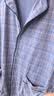 红豆居家男士精梳纯棉情侣睡衣男格纹长袖女士家居服 蓝色 XL 实拍图