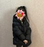 保姆鹅 儿童羽绒服宝宝短款加厚白鸭绒外套男童女童保暖防风冬[NG2637] 黑 110 实拍图