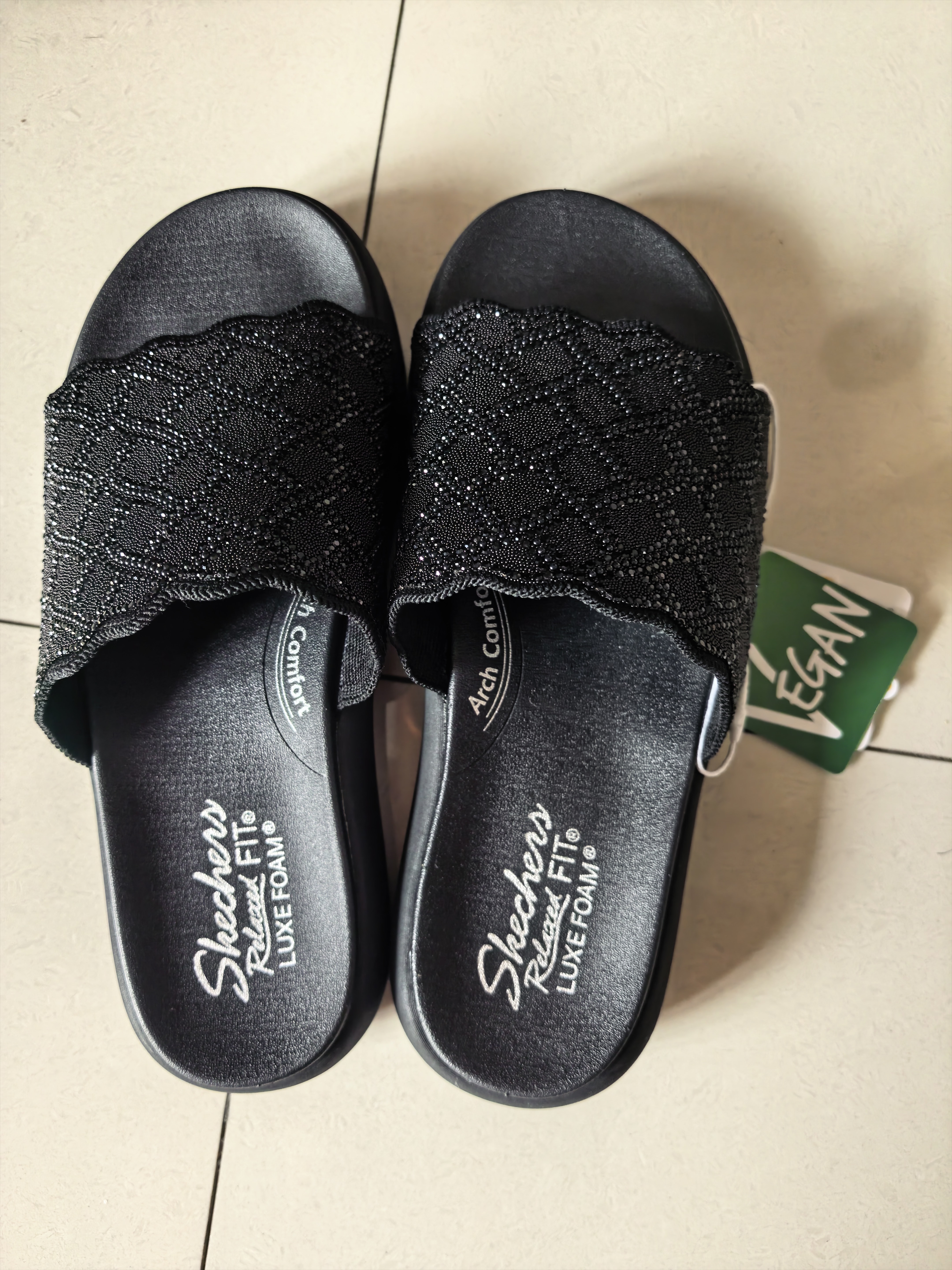 斯凯奇（Skechers）拖鞋夏季女士休闲轻便人字拖时尚网面透气一脚蹬 实拍图
