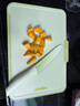 浦利顿（PLODON）婴儿辅食工具刀具6件套 刀座菜刀水果刀菜板辅食剪刀削皮刀套装 实拍图