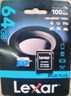 雷克沙（Lexar）64GB TF（MicroSD）存储卡 V10 A1 读100MB/s 平板监控录像内存卡 流畅录制高清视频(蓝卡Plus) 实拍图