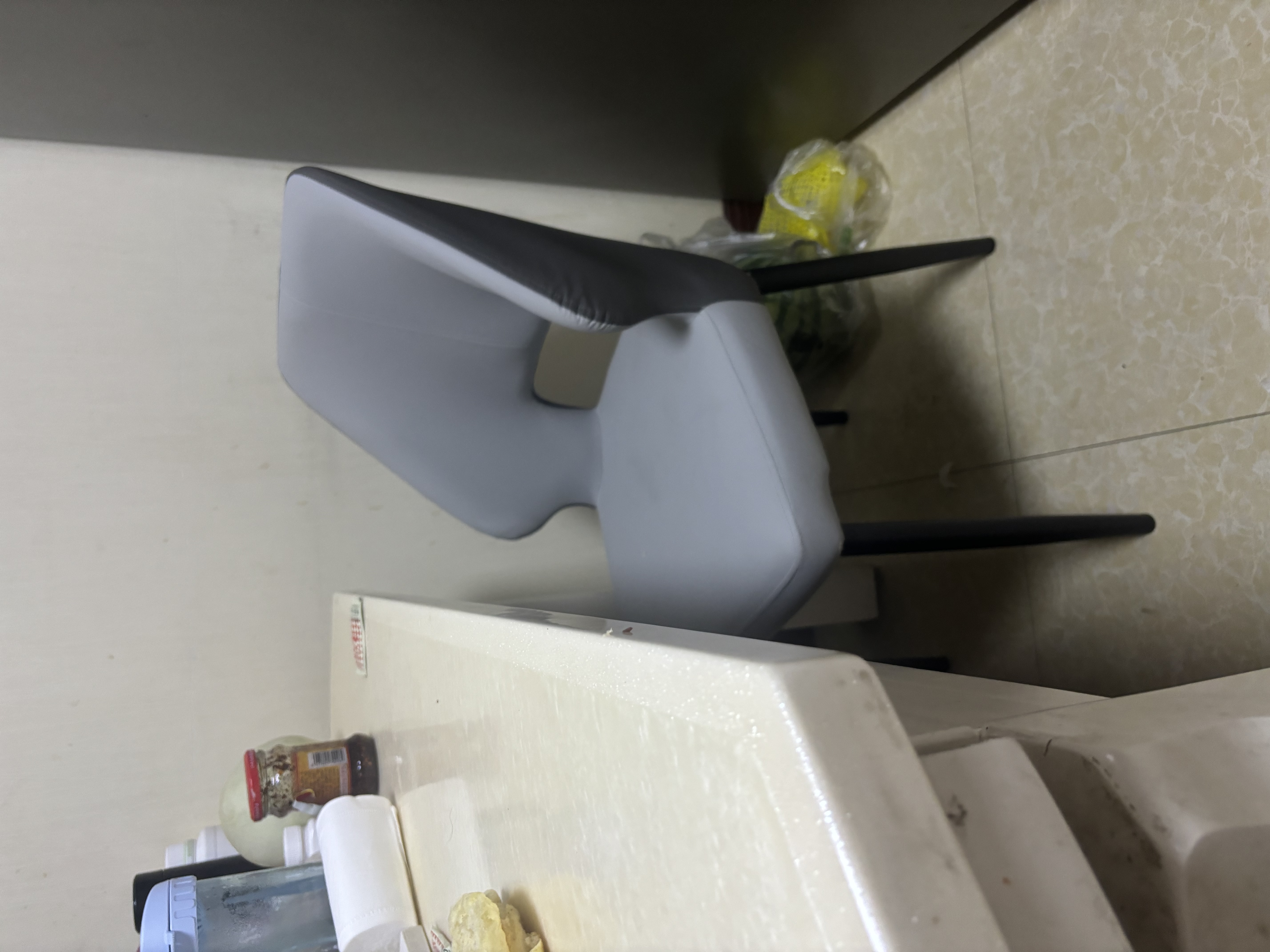 鱼跃星空餐椅家用轻奢椅子靠背餐椅常备4-6把软包餐桌椅小户型餐厅饭桌椅 浅灰色【耐磨皮革】升级加厚 实拍图