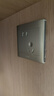 公牛（BULL）开关插座 G12系列五孔插座带USB+Type-C接口30w快充G12E537 灰 实拍图