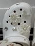 卡骆驰（CROCS）【预售】白鹿同款经典云朵洞洞鞋时尚百搭女鞋花园鞋|206750 白色-100(含智必星)【预售】 36 /37(230mm) 实拍图