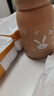 【京东物流送货上门】萌萌兔卡通水杯女牛奶玻璃杯创意便携杯子 咖色萌萌兔 330ml 1只 实拍图
