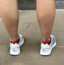 adidas adizero RC 4超轻缓震训练备赛体测薄底竞训跑鞋阿迪达斯   白色/黑色/浮点灰   42 实拍图