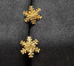 中国黄金（CHINA GOLD）黄金耳钉女士999足金雪花耳钉一对生日礼物送女朋友老婆 【京速达】足金耳钉约1.2g【甄选礼盒】 实拍图