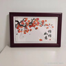 良木新中式电表箱装饰画免打孔总闸开关配电箱遮挡装饰画壁画柿柿如意 3A-事事如意-红褐实木框 50*40CM左推拉遮挡40*30 实拍图