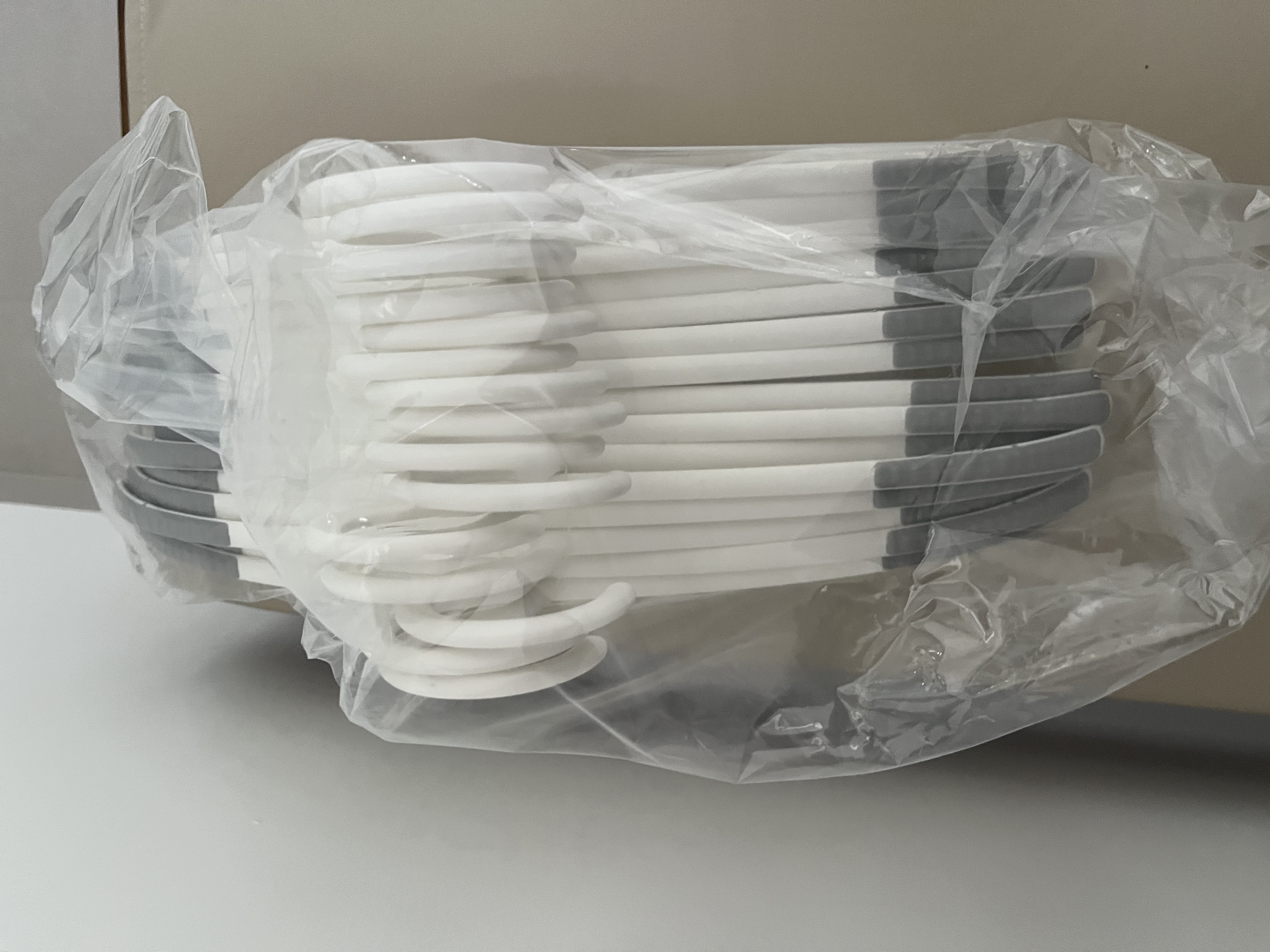懒角落无痕衣架衣服防滑晾晒架加粗加厚不鼓包卧室宿舍挂衣撑防滑款15个 实拍图