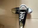 匡威（Converse）All Star夏季经典帆布男女低帮休闲运动鞋黑色101001 101001/黑色 44.5 实拍图