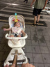 思漫特遛娃神器婴儿推车可坐可躺轻便折叠双向高景观0-6岁用宝宝溜娃车 米妮粉(铝合金车架+3D舒适透气) 实拍图