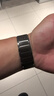 竞技者适于华为手表watch4/Pro表带watch3pro/GT5/GT4/GT3/GT6磁吸钛金属不锈钢手表带男款高级46/48 钛灰黑-编织链式22mm接口 实拍图