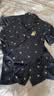 野兽派家居（tbh）都市野兽狮子星光缎家居服套装四季可外穿情侣睡衣礼物 狮子星光缎短袖长裤家居服 许愿币 XL 实拍图