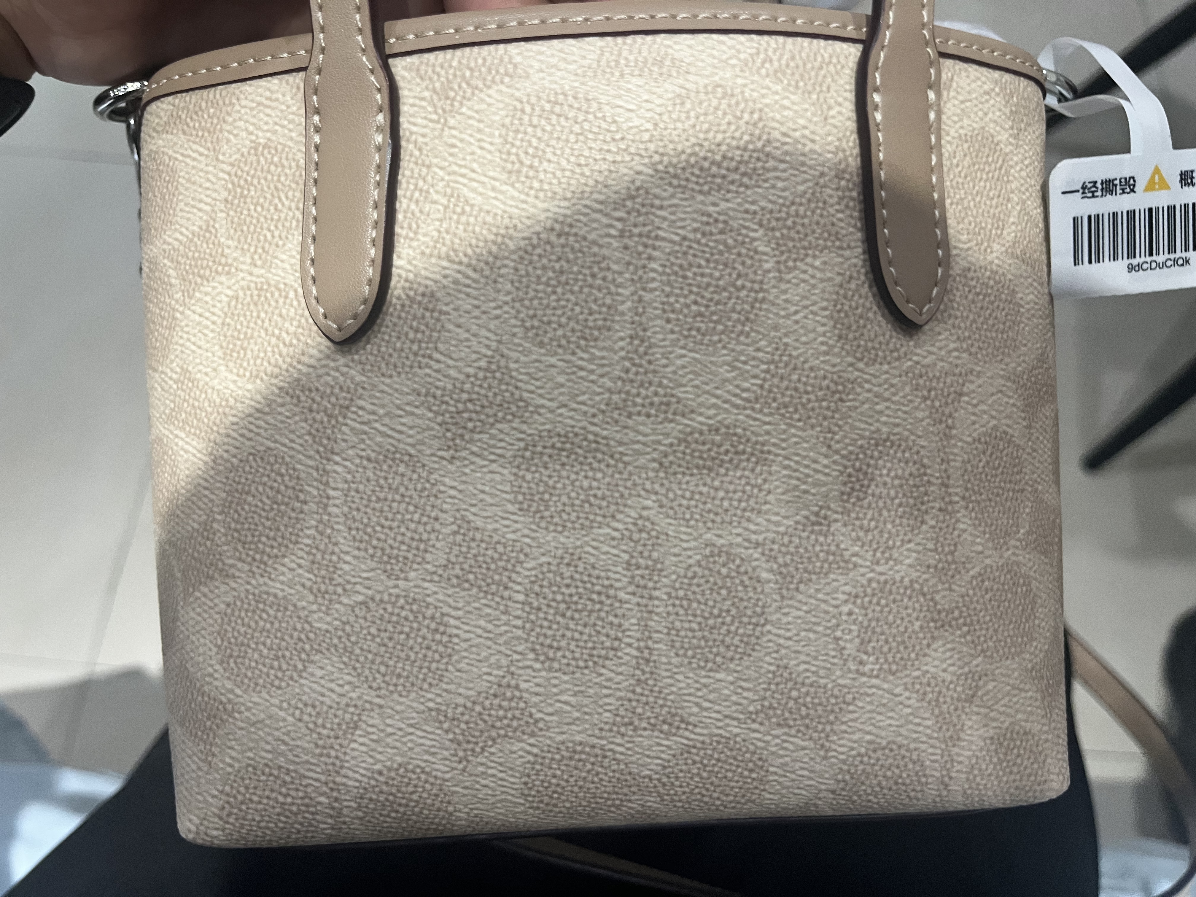 蔻驰（COACH） 女包奢侈品CITY迷你托特包女士斜挎手提包情人节520送女友礼物 沙黄色CW032SVPWH肩带随机发货 实拍图