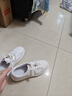 百丽七夕礼物撞色小白鞋男鞋牛皮舒适厚底休闲板鞋A1160CM3 静谧白 39 实拍图