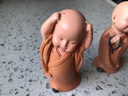 芊阙创意慧能小和尚摆件复古风禅意办公桌茶台桌面装饰品情绪稳定沙弥 嬉笑人生16C【高6.4CM】 实拍图