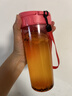 特百惠（Tupperware）茶韵500ml塑料杯男女士学生运动水杯子大容量泡茶杯 火烈红 实拍图